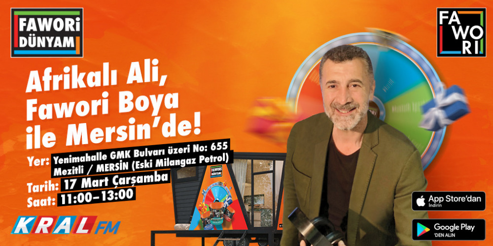 Afrikalı Ali, Fawori Boya ile Mersin'de!