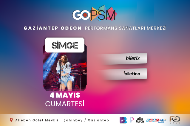 Simge 4 Mayıs'ta Gaziantep Odeon Sahnesinde!