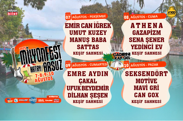 Milyonfest Arsuz Başlıyor!