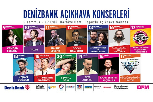 'DenizBank Açıkhava Konserleri' ile Açıkhava'da Eğlence Başlıyor! 'DenizBank Açıkhava Konserleri' ile Açıkhava'da Eğlence Başlıyor!