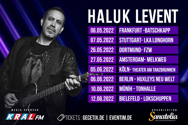 Haluk Levent Sanatolia Entertainment ile Avrupa Turnesine Çıkıyor