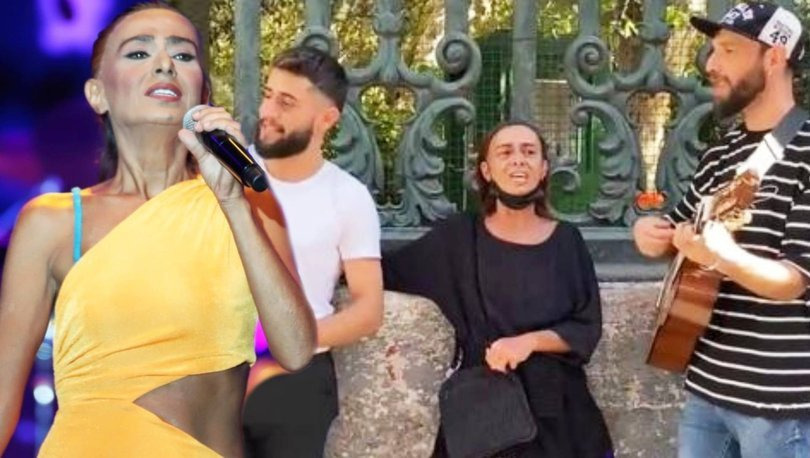 Yıldız Tilbe Sokak Müzisyenlerine Eşlik Etti