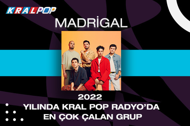 2022 Yılında Kral Pop Radyo'da En Çok Çalan Grup; Madrigal!