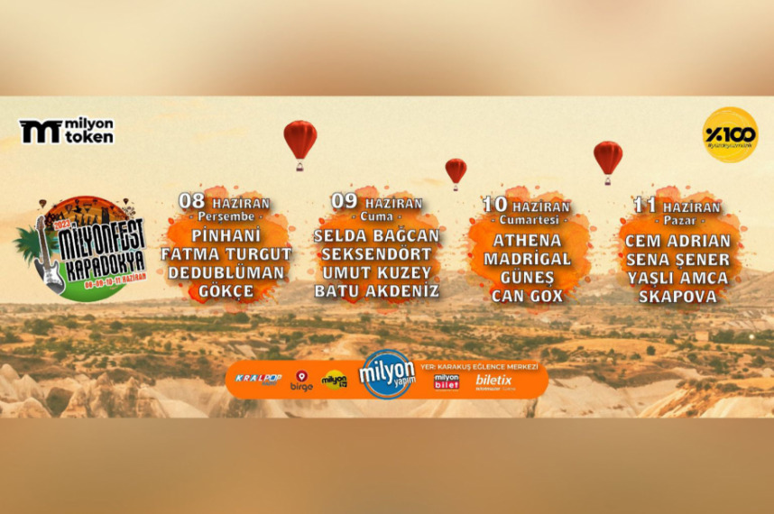 Milyonfest Kapadokya 8 Haziran'da Başlıyor!