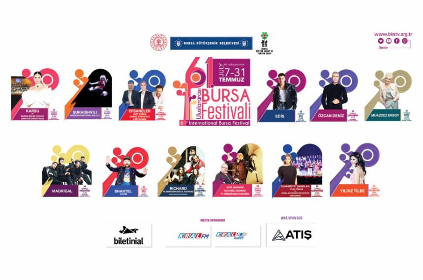 61. Uluslararası Bursa Festivali 7 Temmuz'da Başlıyor!