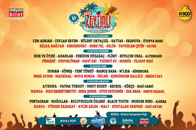 Zeytinli Rock Festivali Muhteşem Konserlerle Devam Ediyor