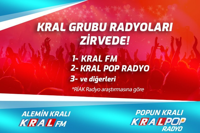 Türkiye’nin En Çok Dinlenen Pop Müzik Radyosu Kral Pop Radyo, Artık Türkiye’nin 2 Numarası!