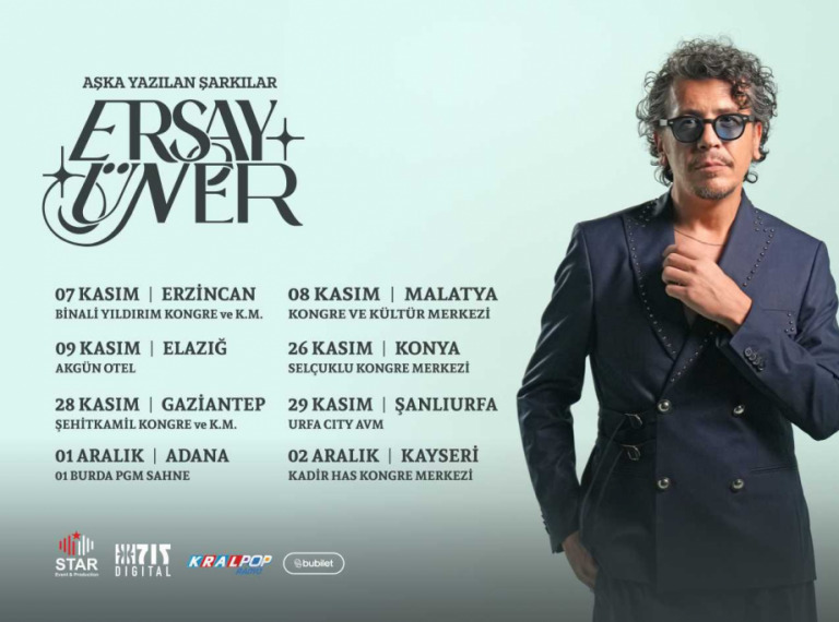ERSAY ÜNER'DEN TÜRKİYE TURNESİ!
